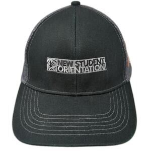 OC Trucker Hat Black One Size New Student Orientation ISU Credit Union Mesh Cap